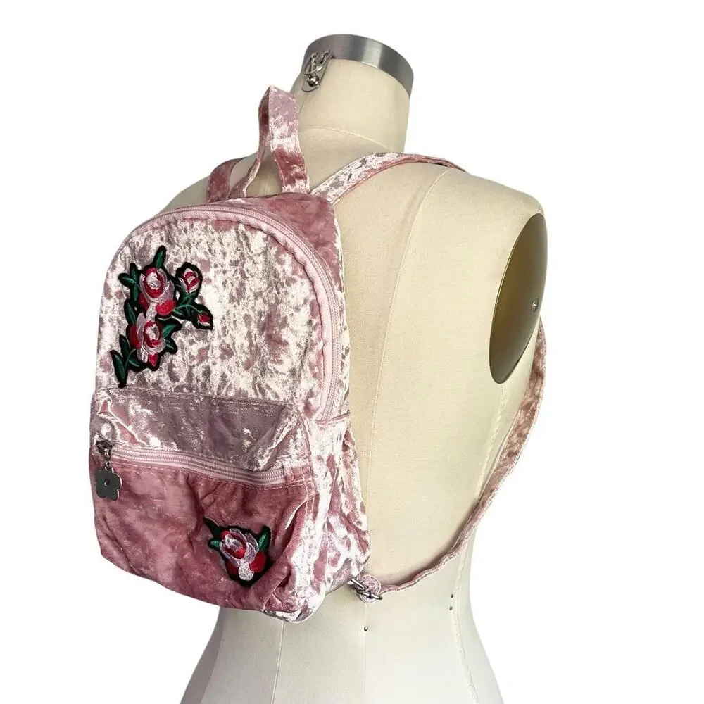 Vintage Limited Too Floral Velvet Backpack: Y2K, 2000s